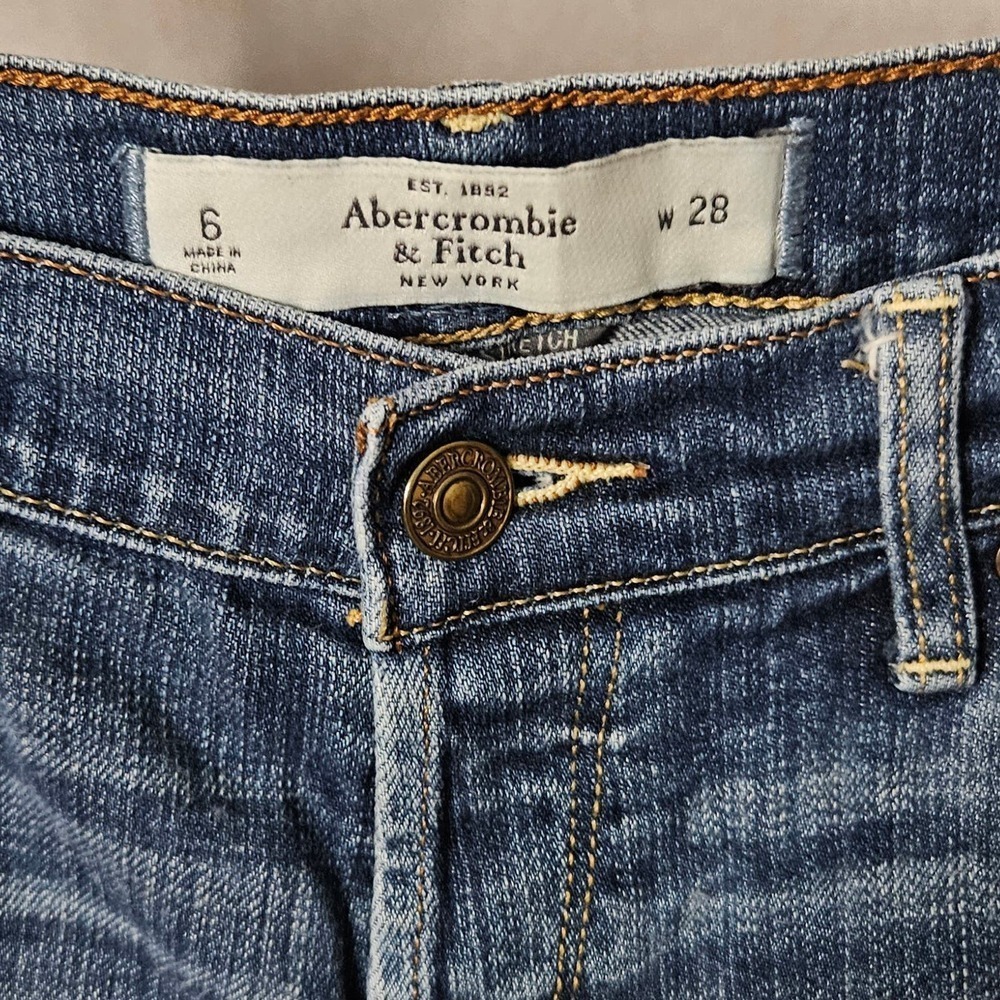 Abercrombie & Fitch Cropped Ankle Jeans Size 6/28 - Picture 10 of 10